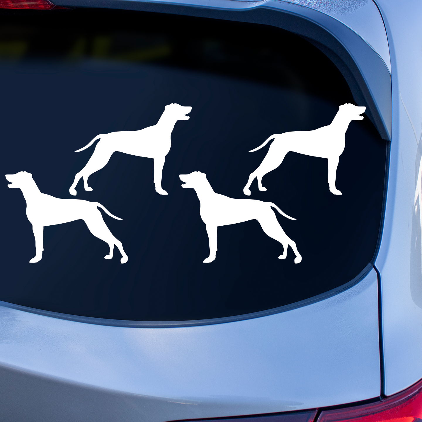 Weimaraner Silhouette Stickers