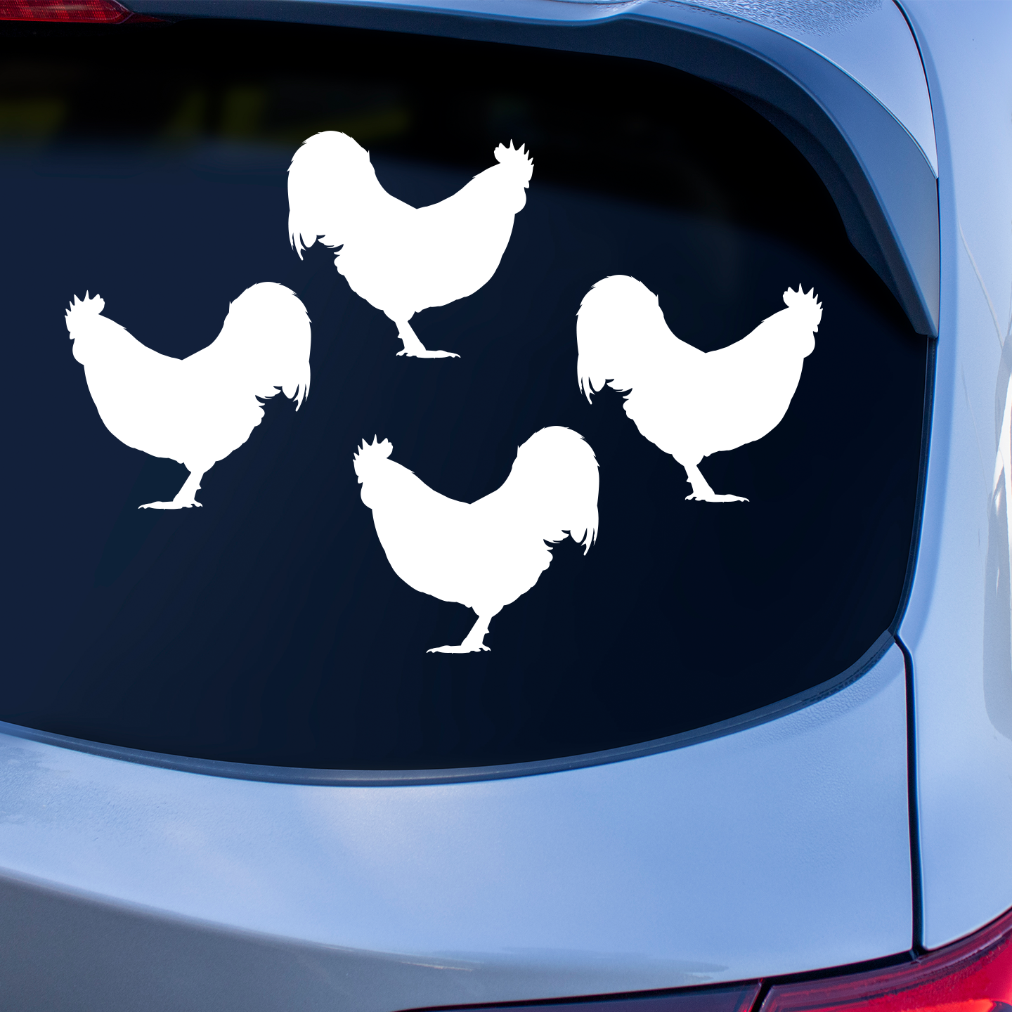 Australorp Chicken Silhouette Stickers