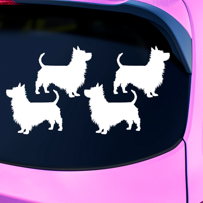 Australian Terrier Silhouette Stickers