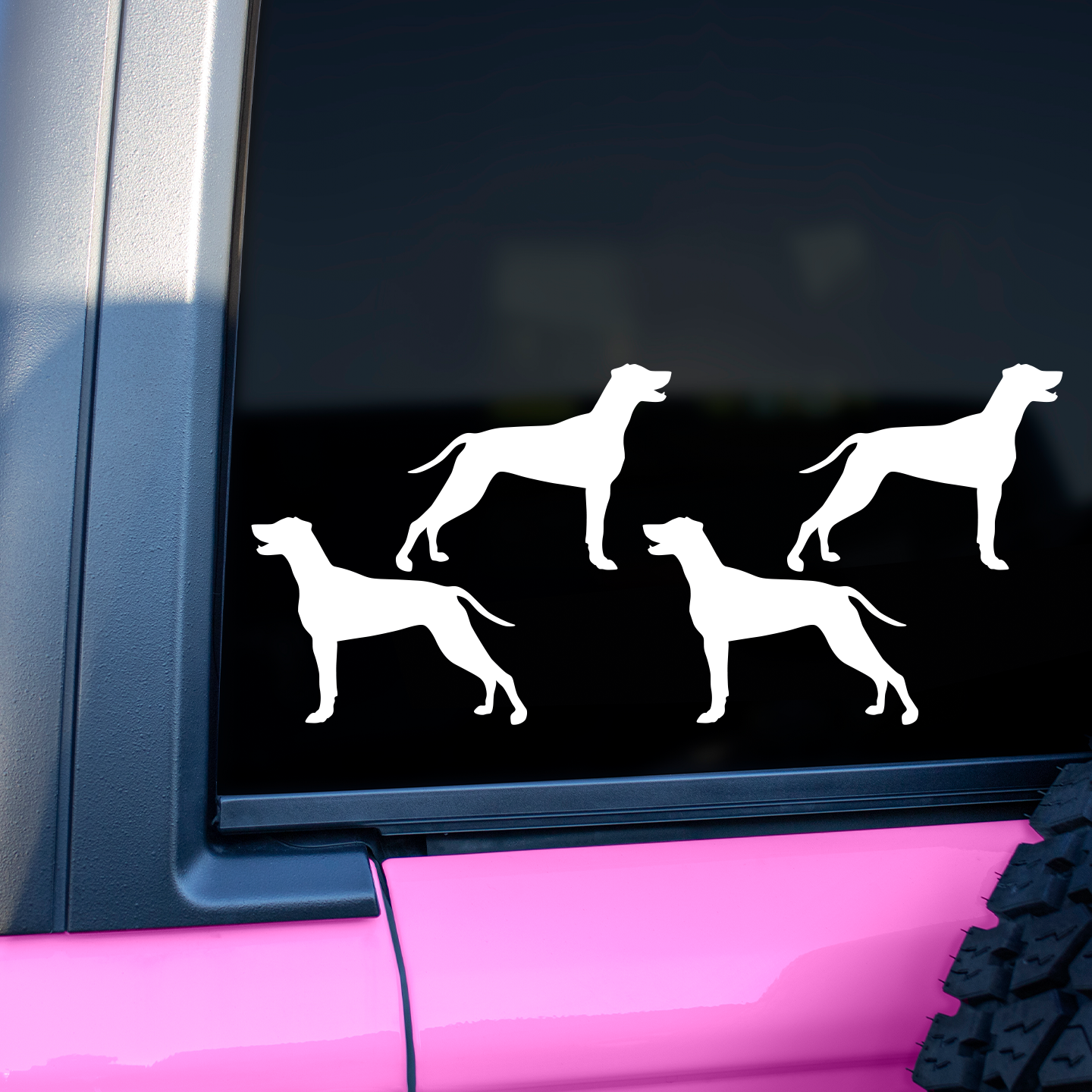 Weimaraner Silhouette Stickers