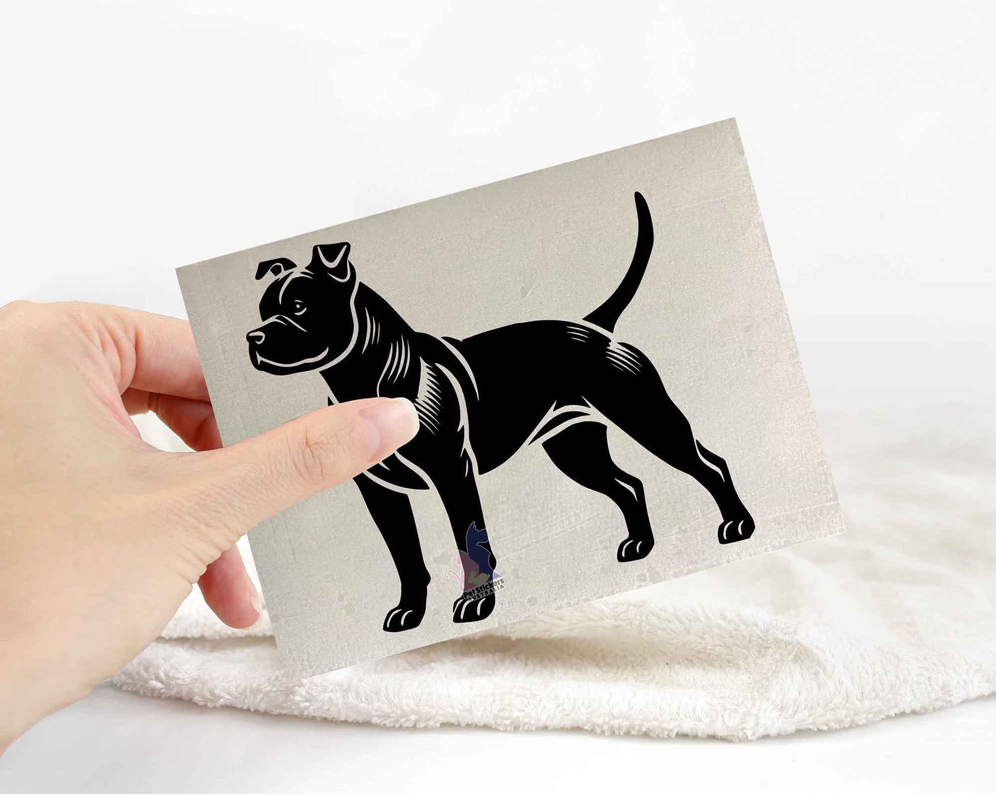 American Staffordshire Silhouette Stickers