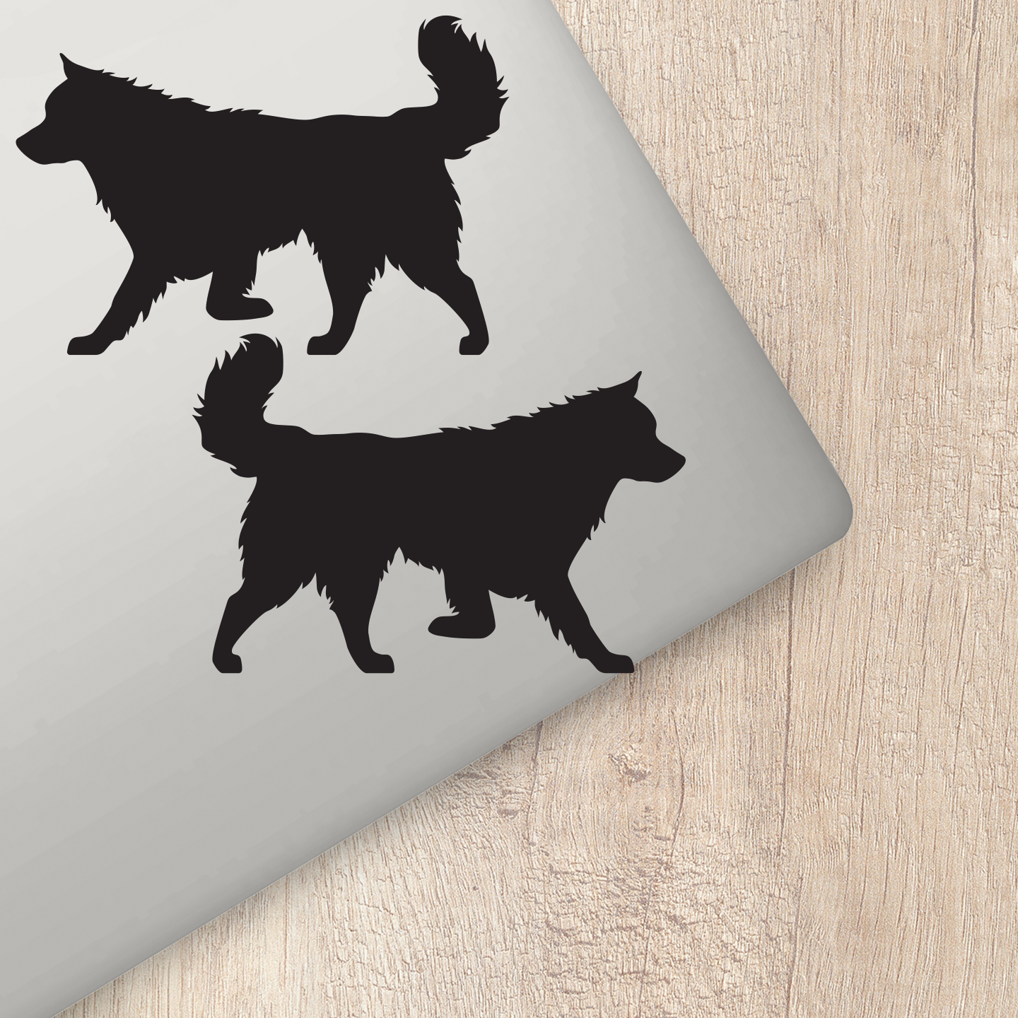 Alaskan Malamute Silhouette Stickers