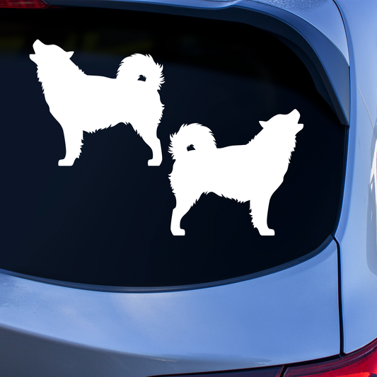 Alaskan Malamute Silhouette Stickers