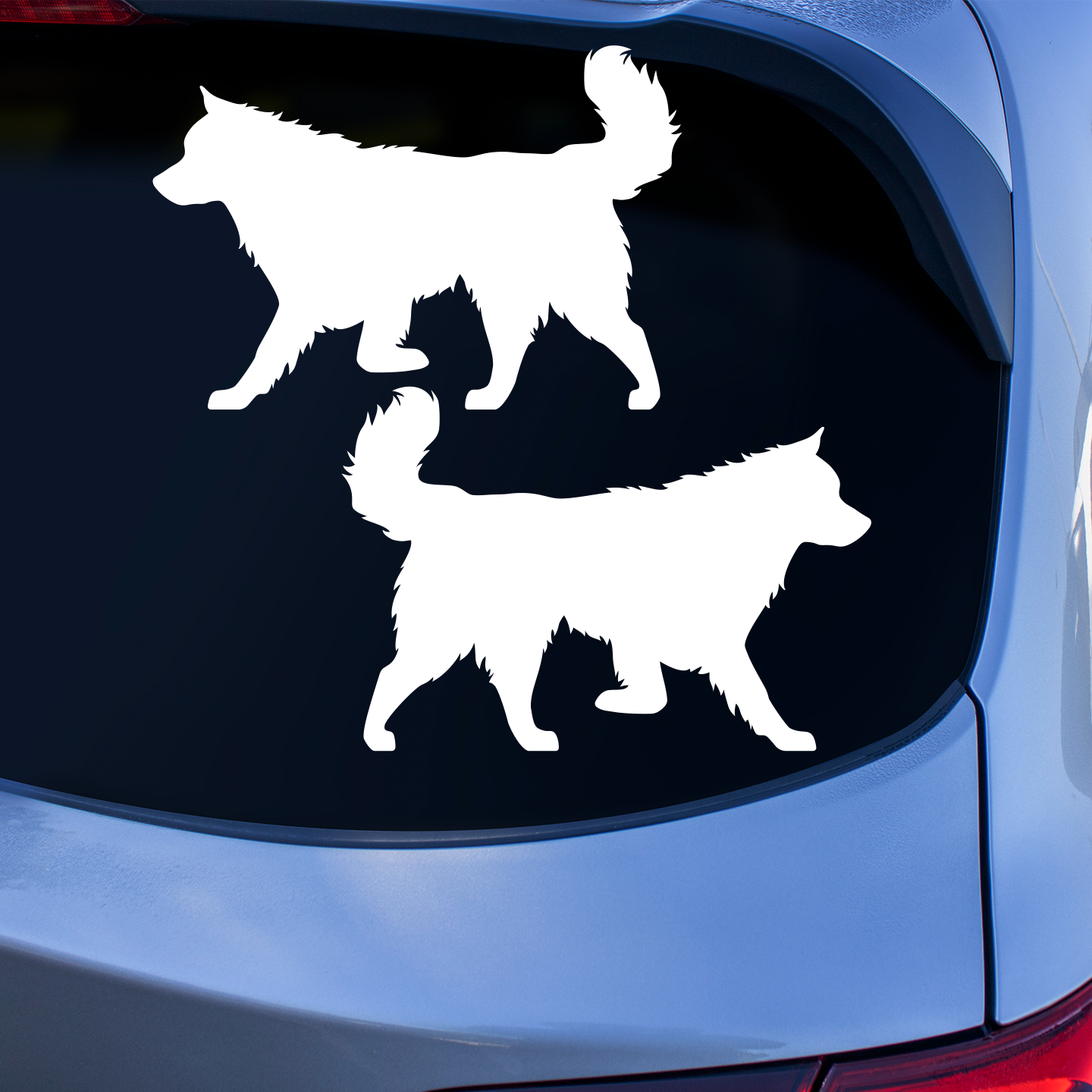 Alaskan Malamute Silhouette Stickers