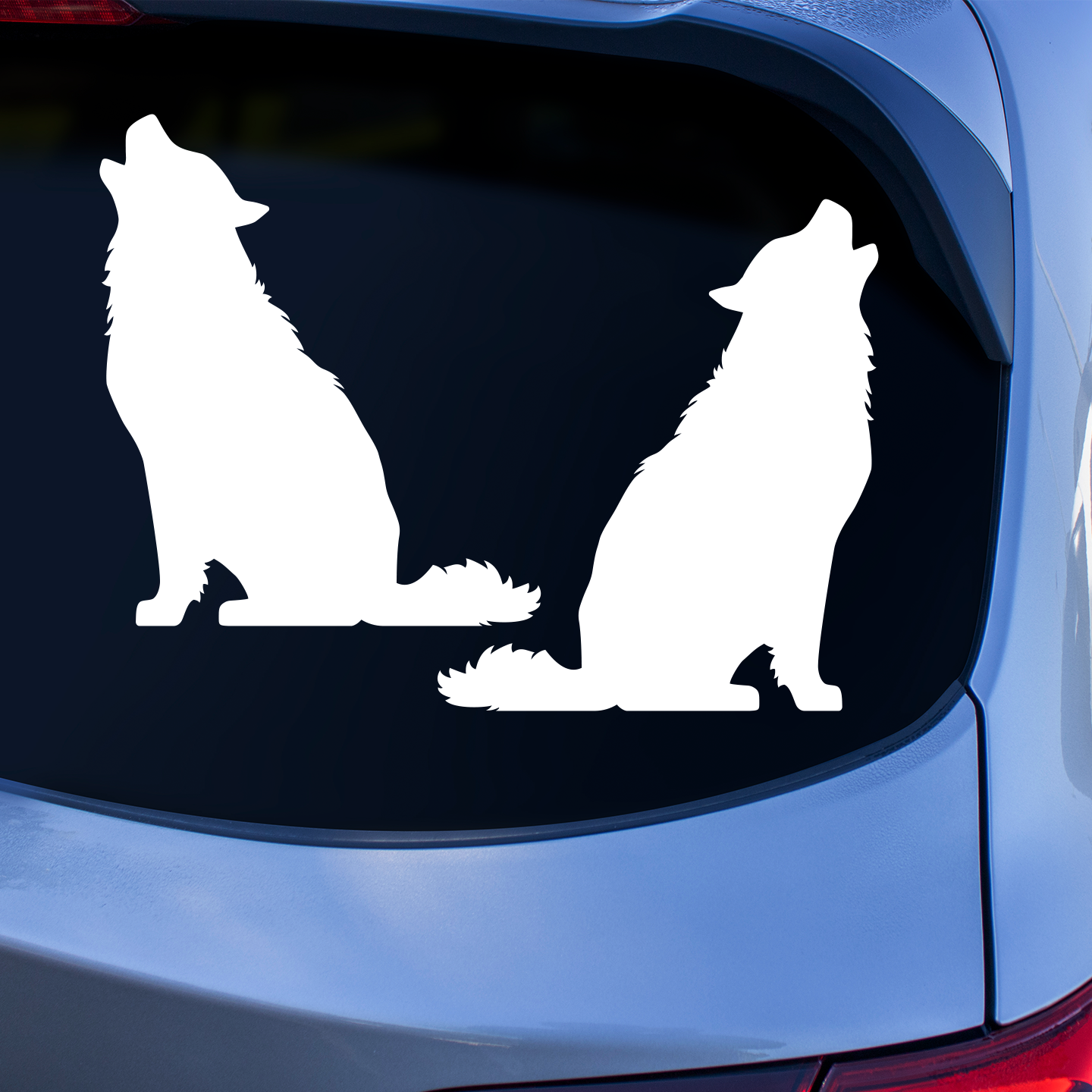 Alaskan Malamute Silhouette Stickers