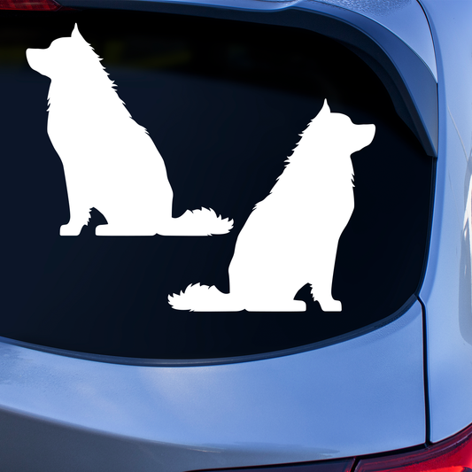 Alaskan Malamute Silhouette Stickers