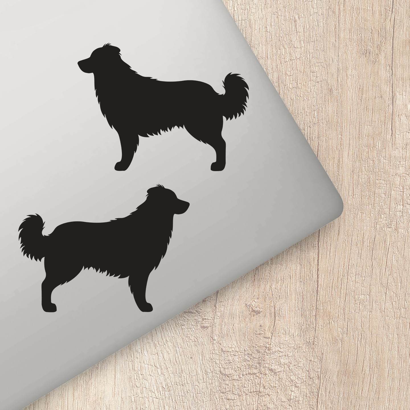 Australian Shepherd Silhouette Stickers