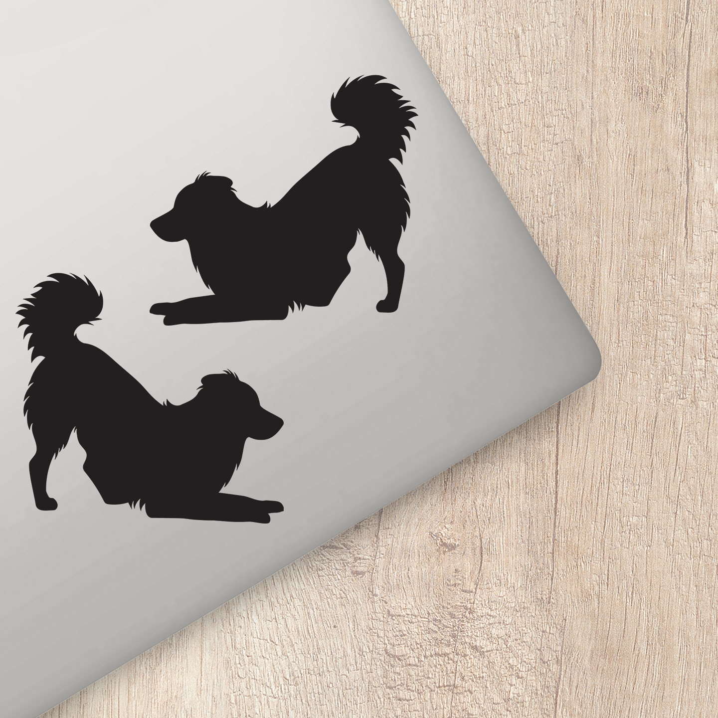 Australian Shepherd Silhouette Stickers