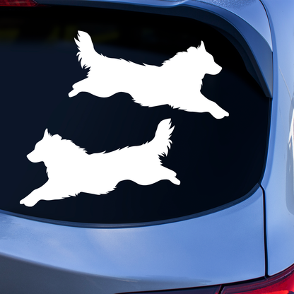 Australian Shepherd Silhouette Stickers