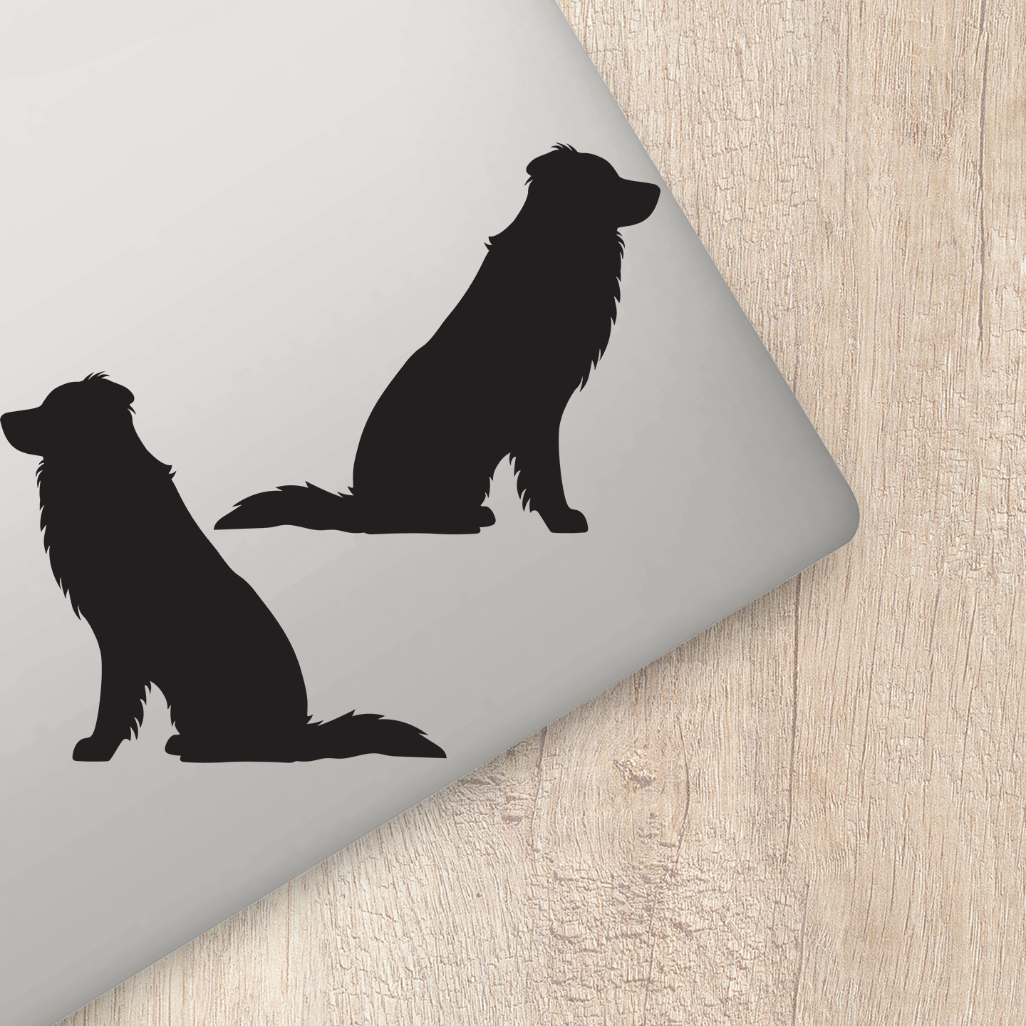 Australian Shepherd Silhouette Stickers