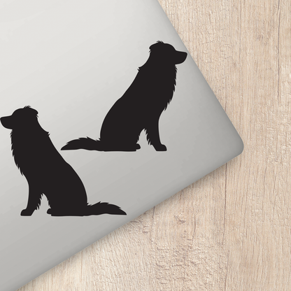 Australian Shepherd Silhouette Stickers