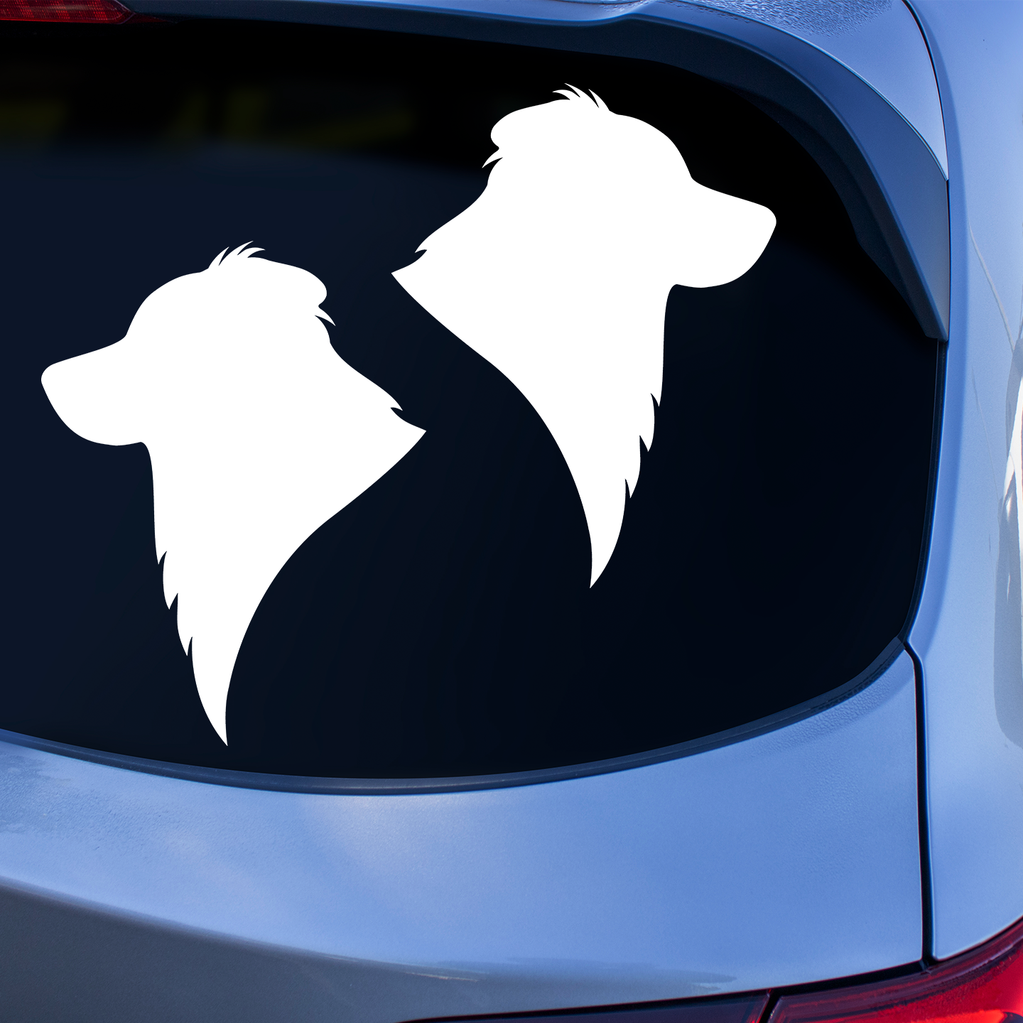 Australian Shepherd Silhouette Stickers