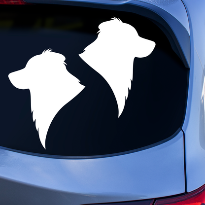 Australian Shepherd Silhouette Stickers