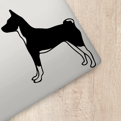 Basenji Silhouette Sticker