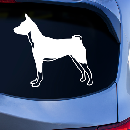 Basenji Silhouette Sticker