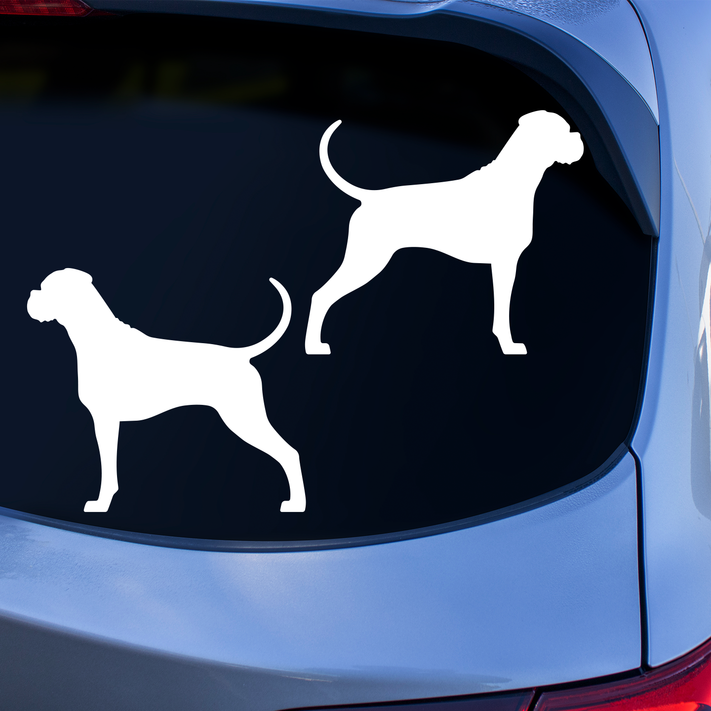 Boxer Silhouette Stickers