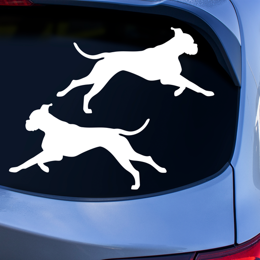 Boxer Silhouette Stickers