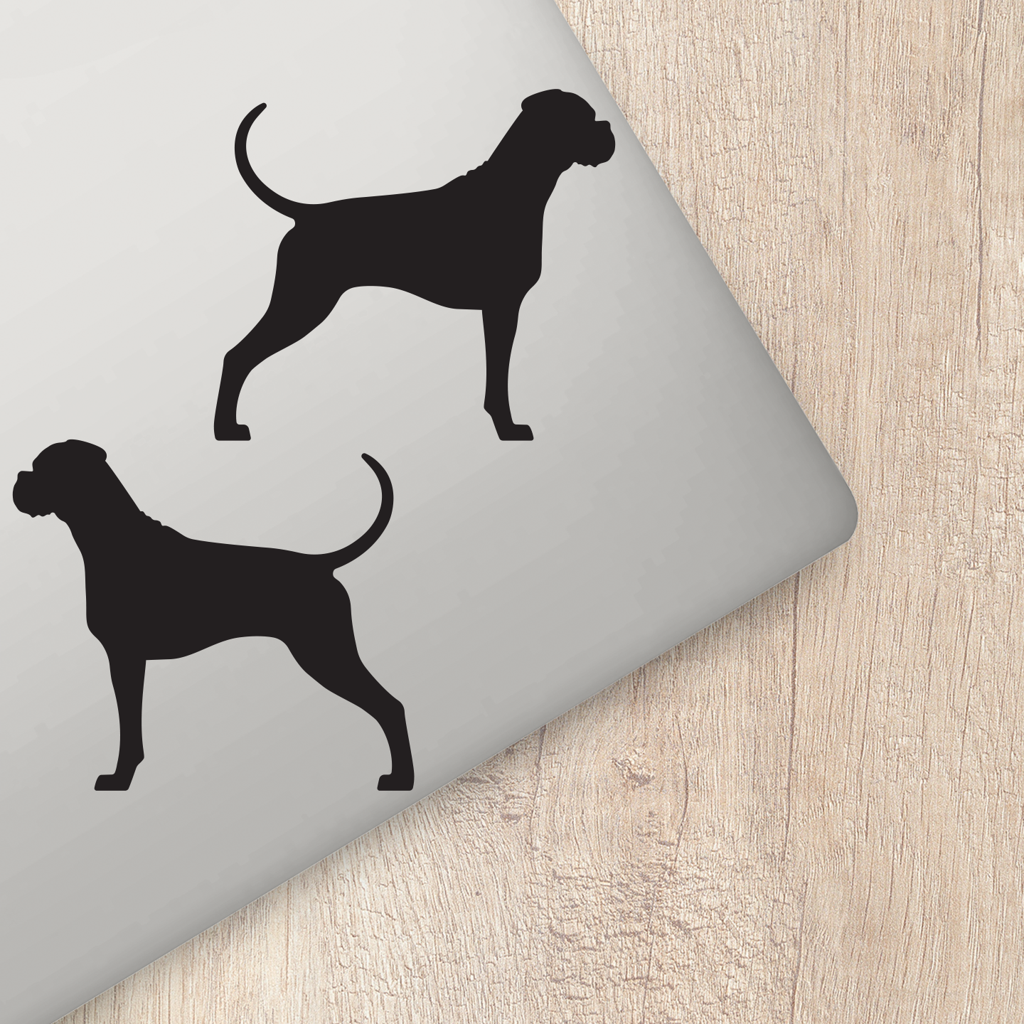 Boxer Silhouette Stickers