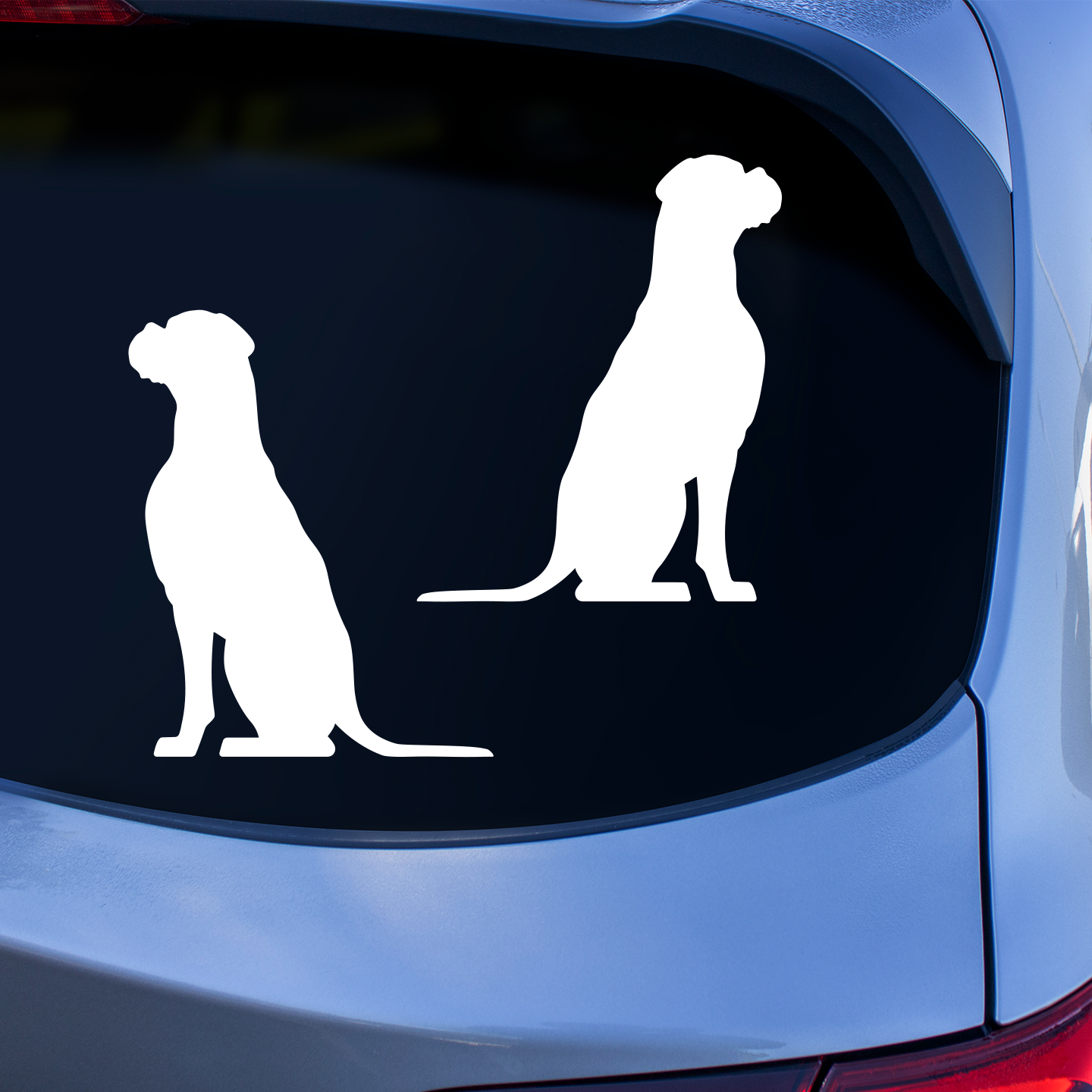 Boxer Silhouette Stickers