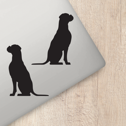 Boxer Silhouette Stickers