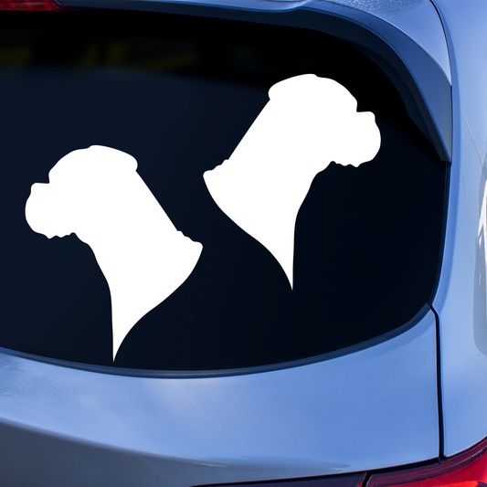 Boxer Silhouette Stickers