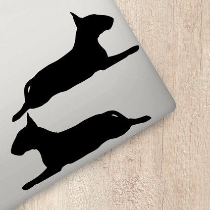 Bull Terrier Silhouette Stickers