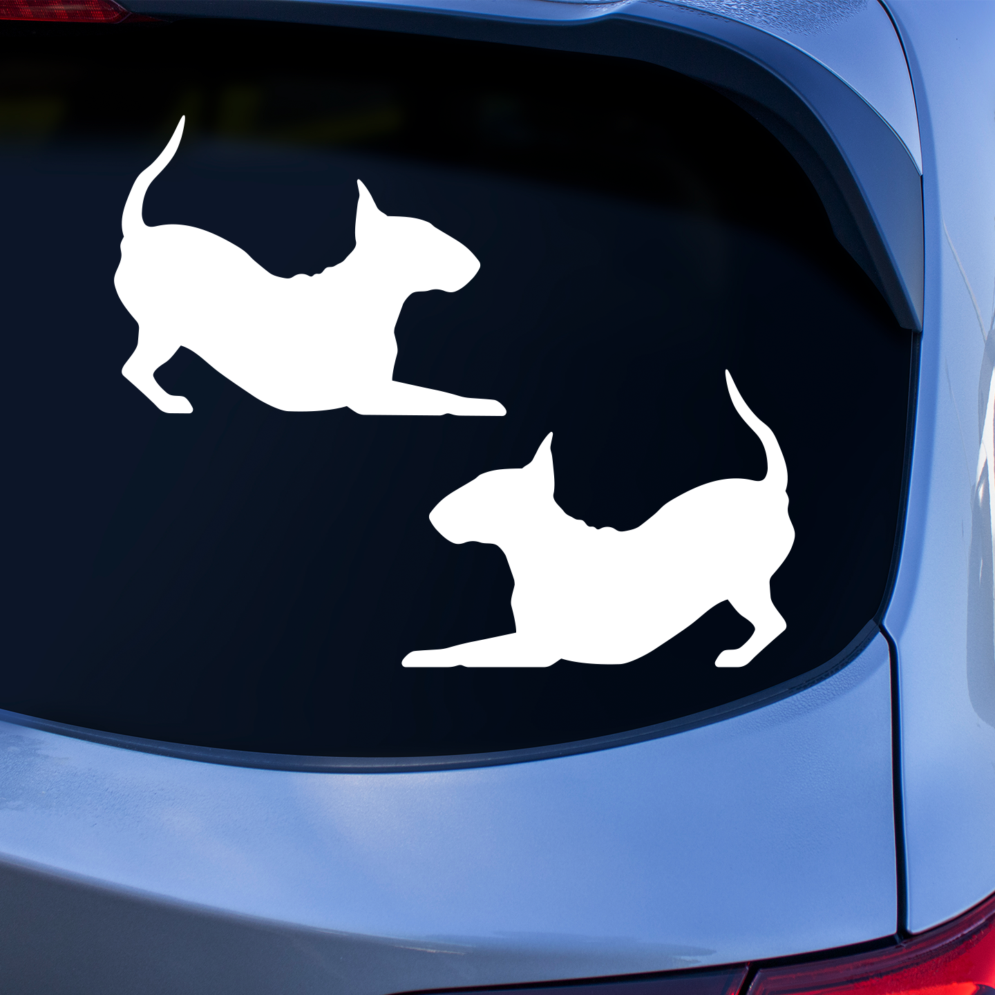 Bull Terrier Silhouette Stickers