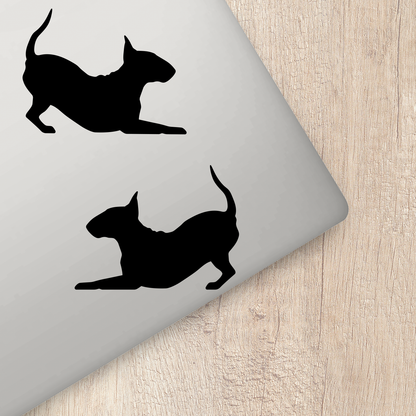 Bull Terrier Silhouette Stickers