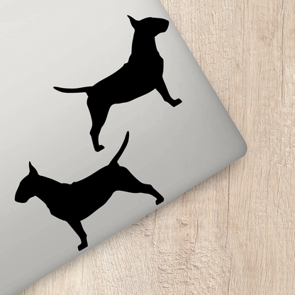 Bull Terrier Silhouette Stickers