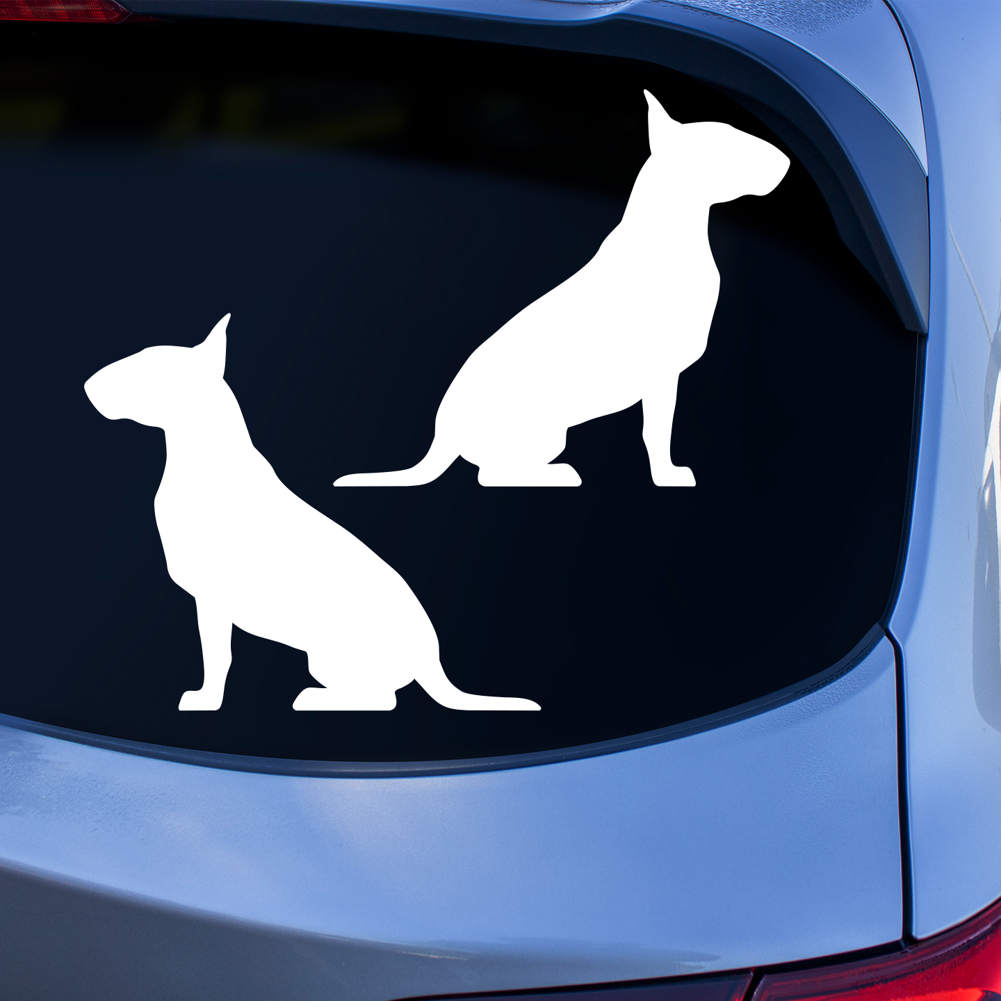 Bull Terrier Silhouette Stickers