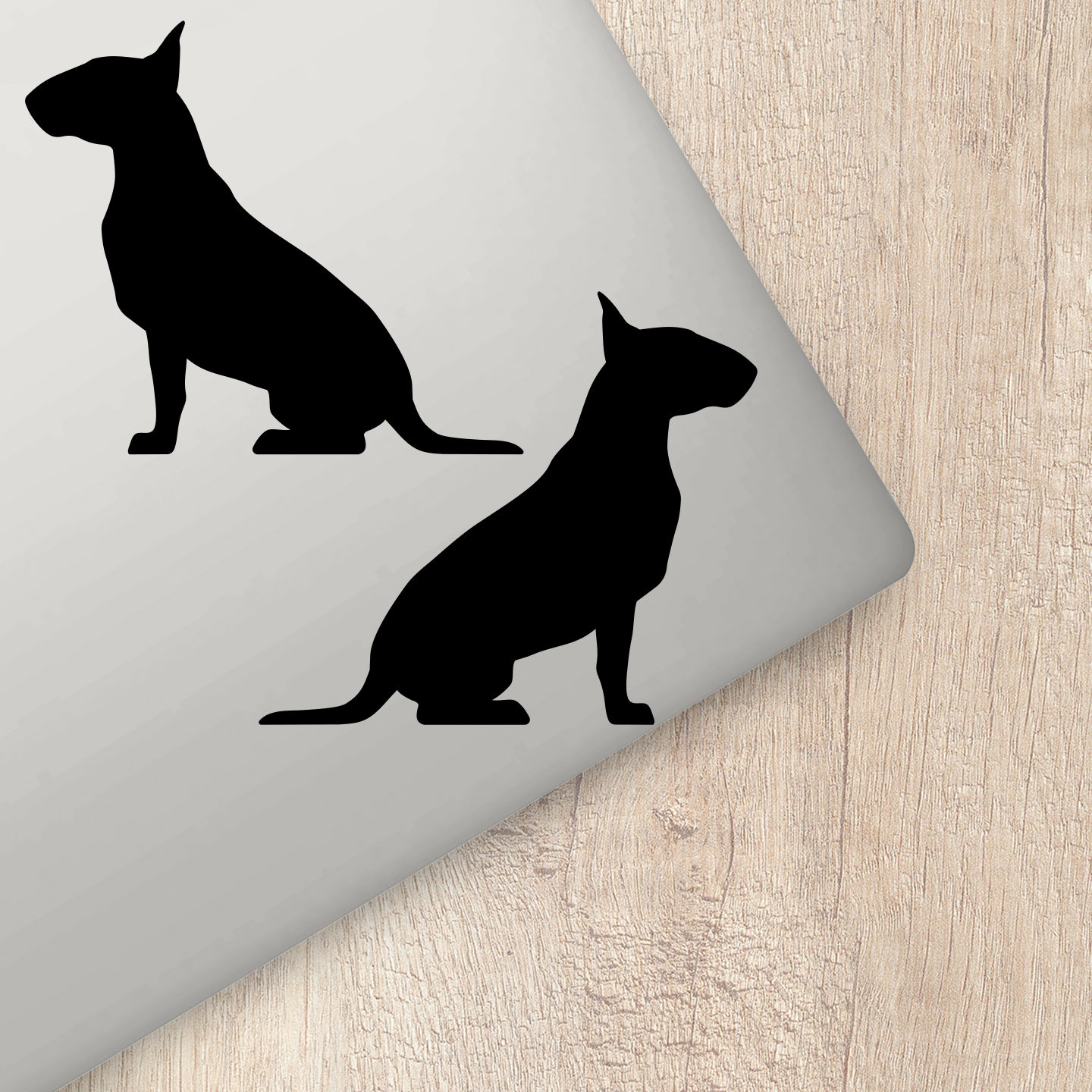 Bull Terrier Silhouette Stickers