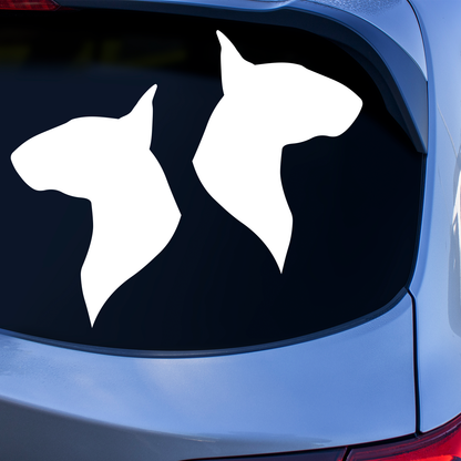 Bull Terrier Silhouette Stickers