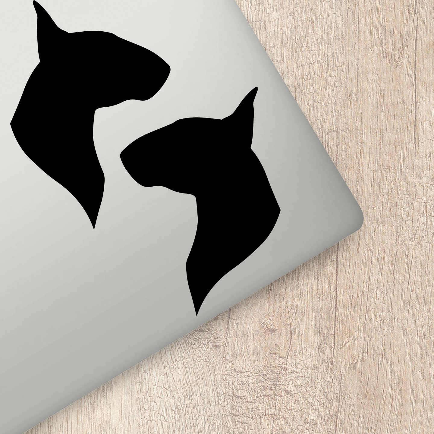 Bull Terrier Silhouette Stickers