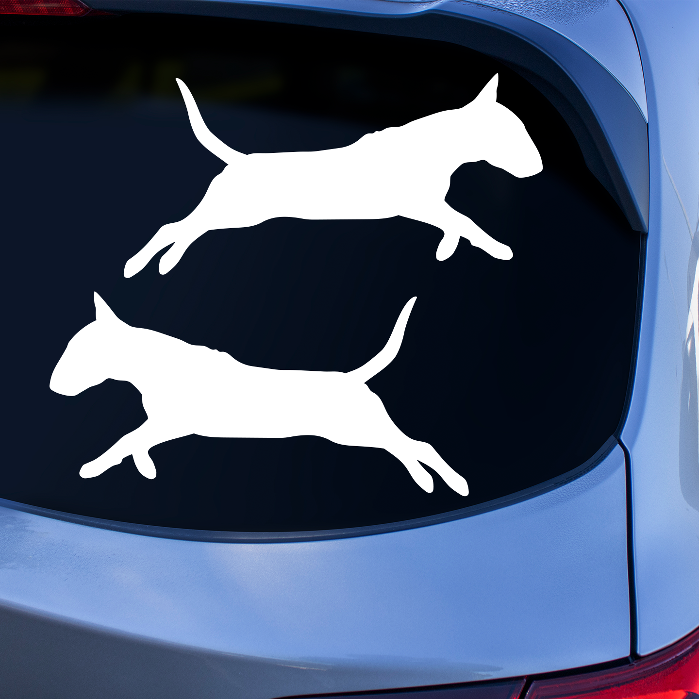 Bull Terrier Silhouette Stickers