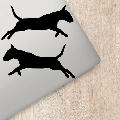 Bull Terrier Silhouette Stickers