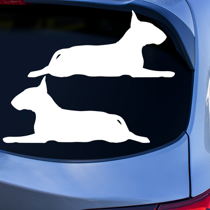 Bull Terrier Silhouette Stickers