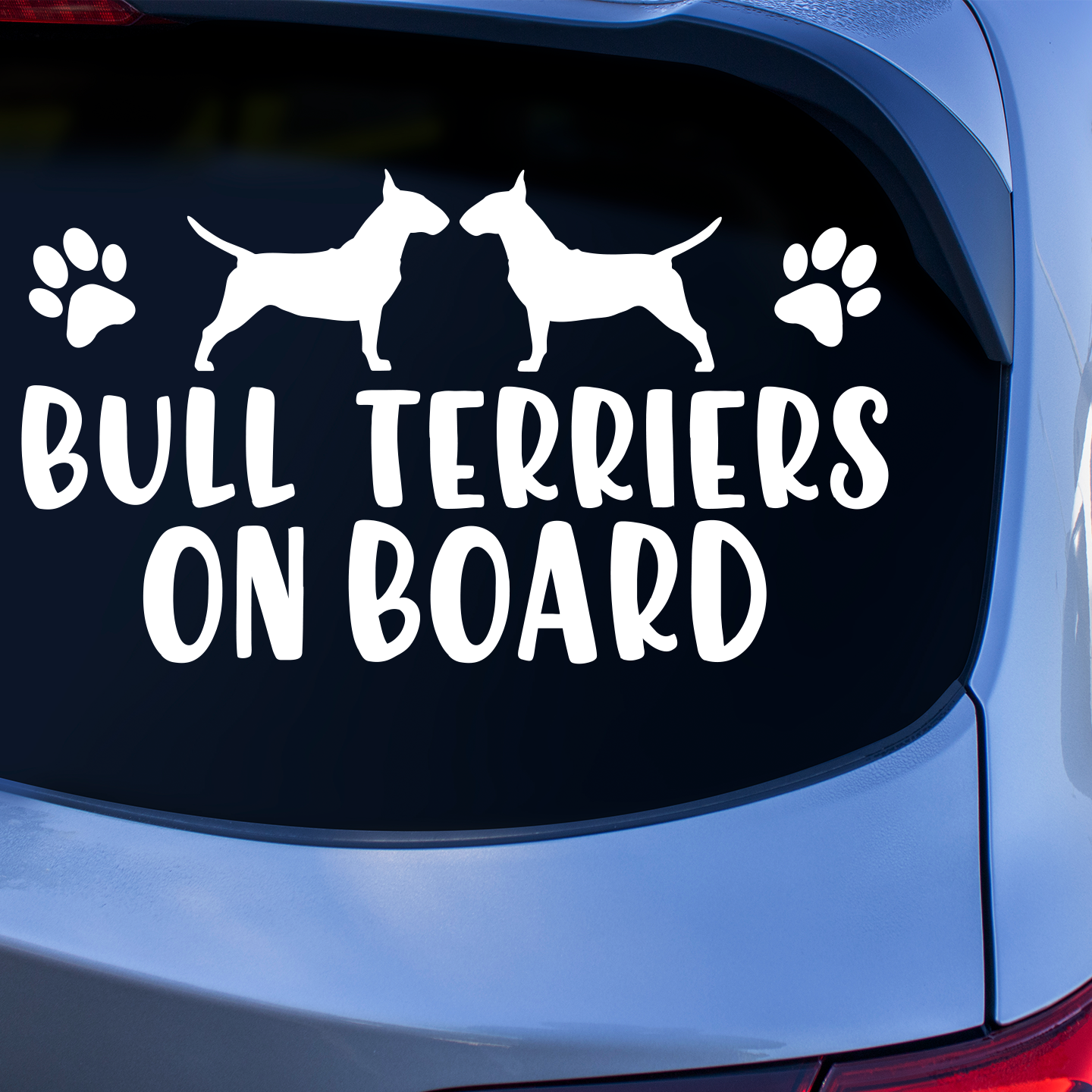 Bull Terriers On Board Sticker