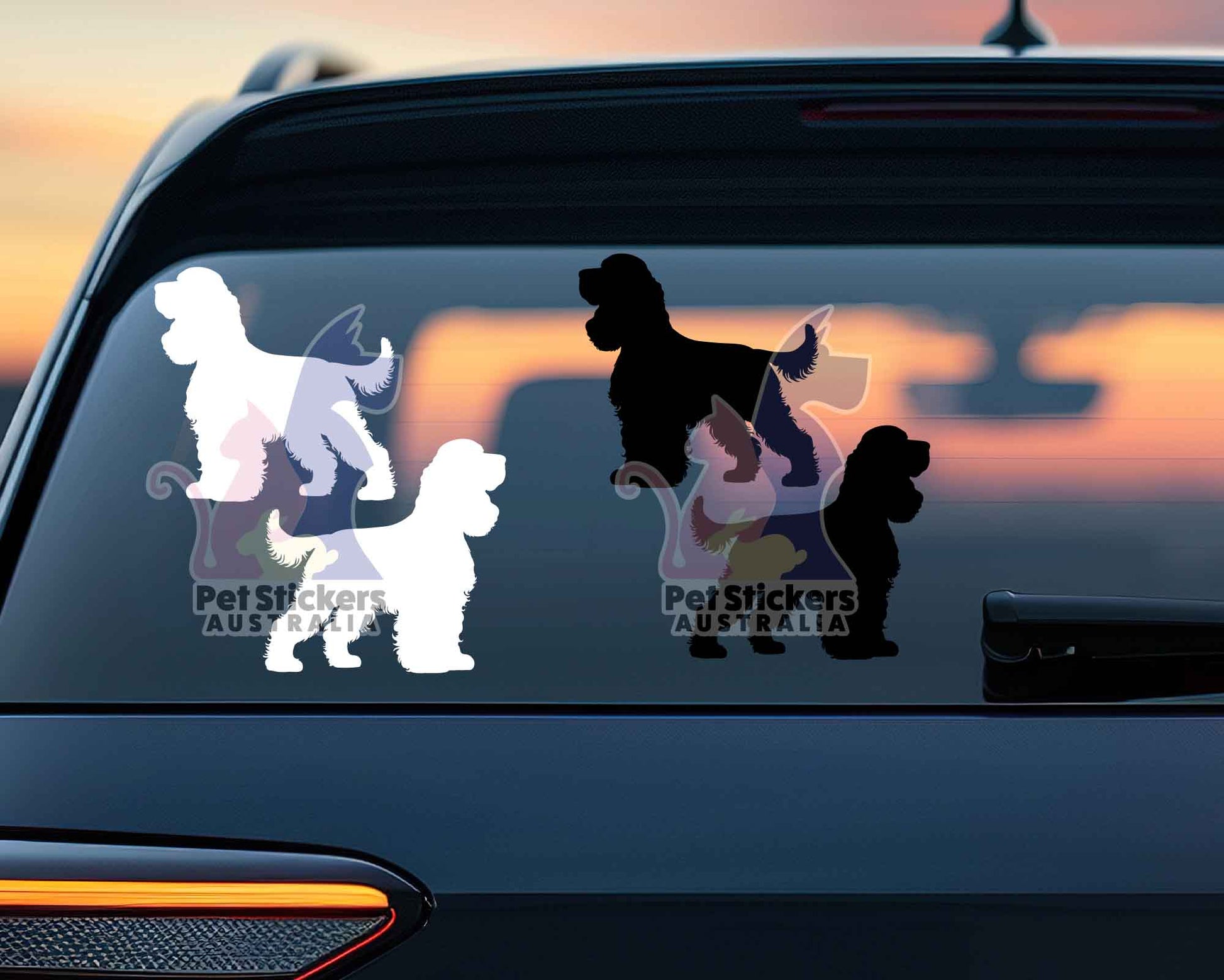 Cocker Spaniel Silhouette Stickers