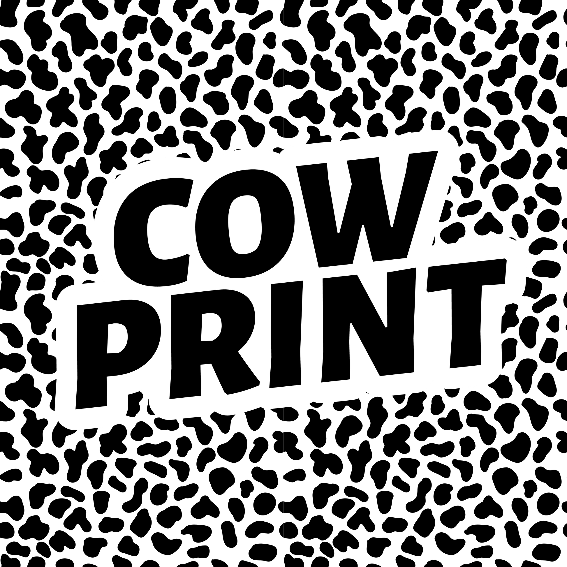 Cow Print Sticker Sheet