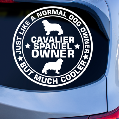 Cavalier King Charles Spaniel Owner Sticker