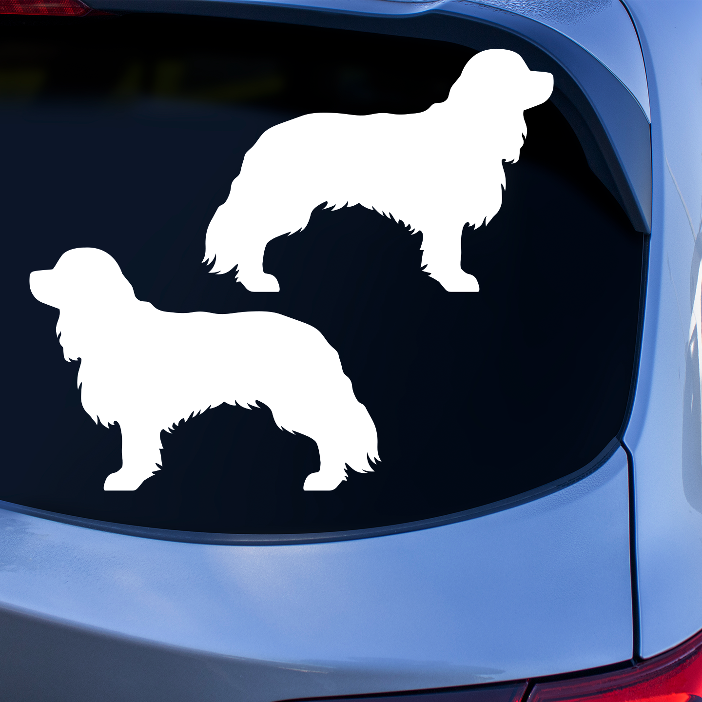 Cavalier Spaniel Silhouette Stickers