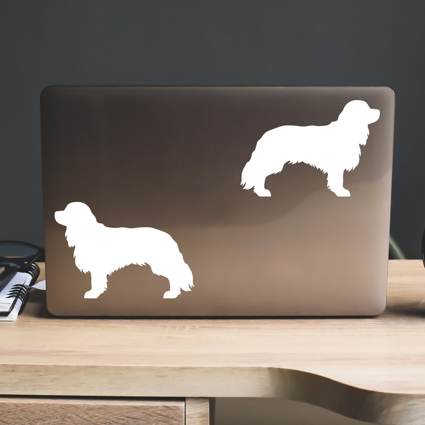 Cavalier Spaniel Silhouette Stickers