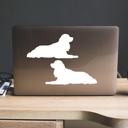 Cavalier Spaniel Silhouette Stickers