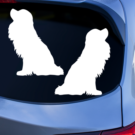 Cavalier Spaniel Silhouette Stickers