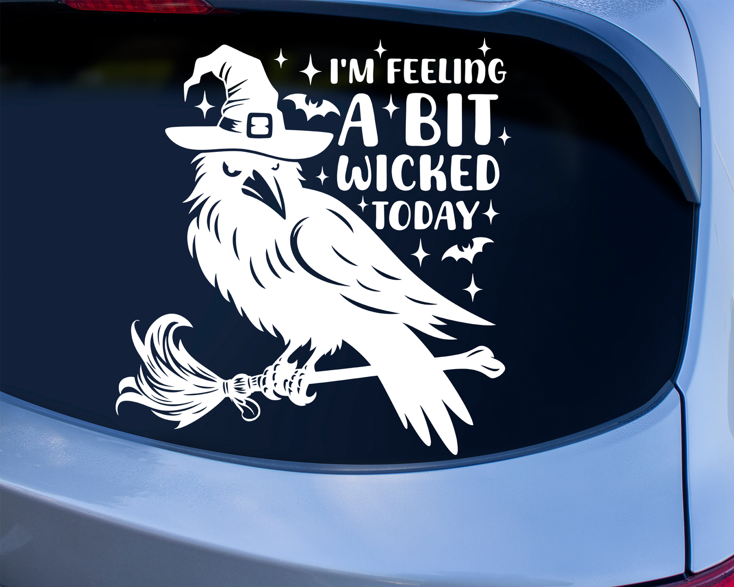 Crow Feeling A Bit Wicked Sticker