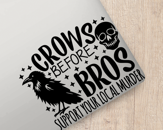 Crows Before Bros Sticker