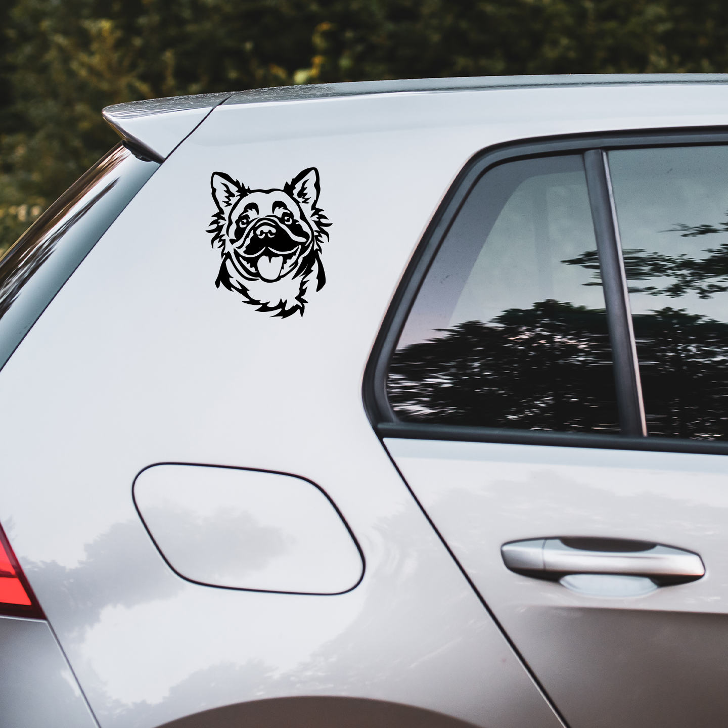 Fluffy French Bulldog Sticker