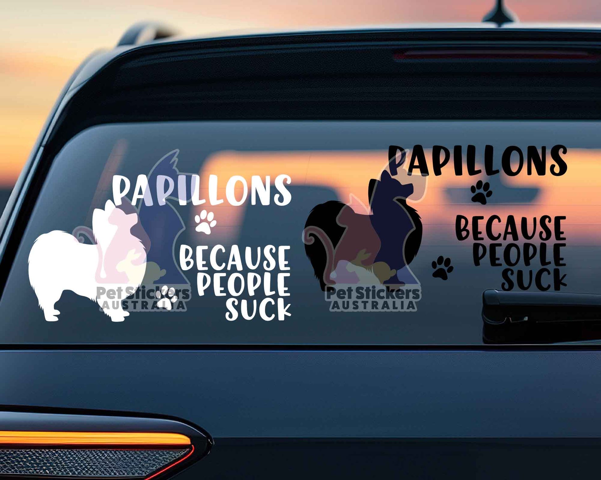 Papillons Because People Suck™ Sticker