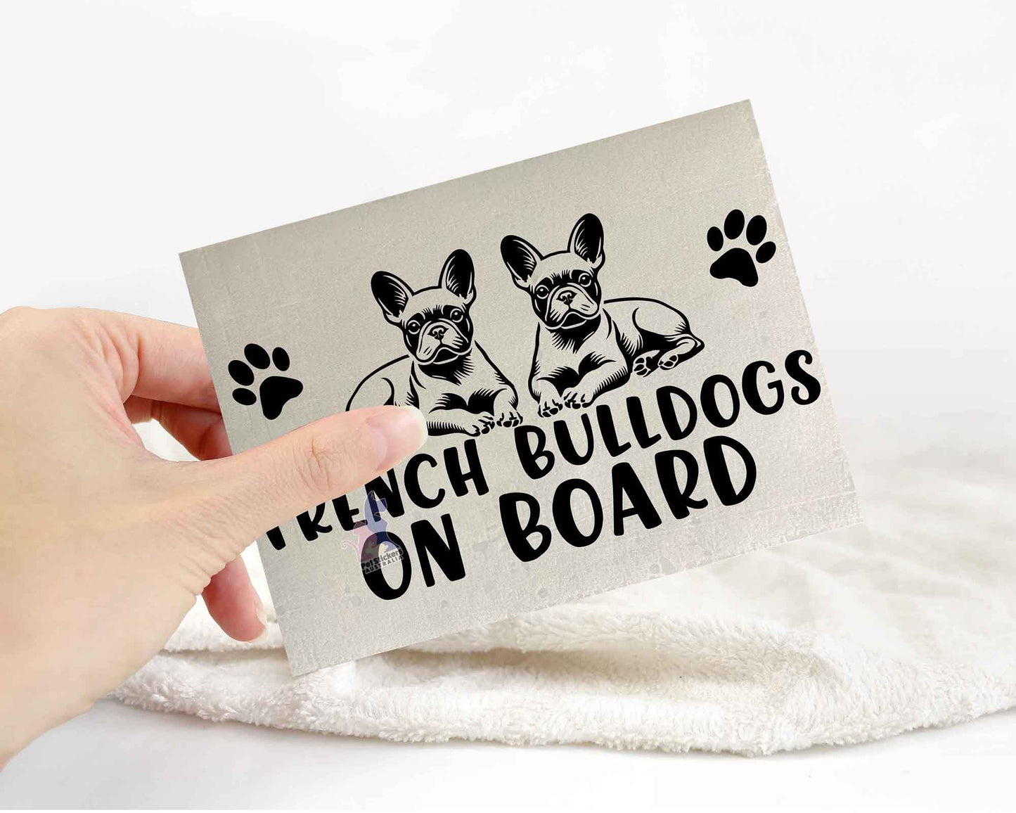 French Bulldogs On Board Sticker