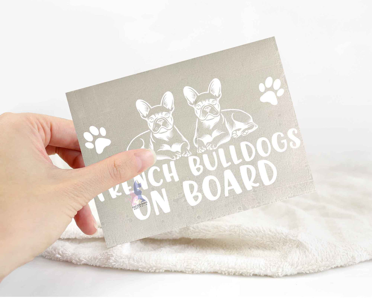 French Bulldogs On Board Sticker